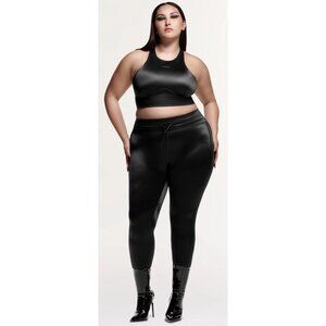 Adidas Ivy Park Noir Shiny Racerback Bra 3XL EUC
